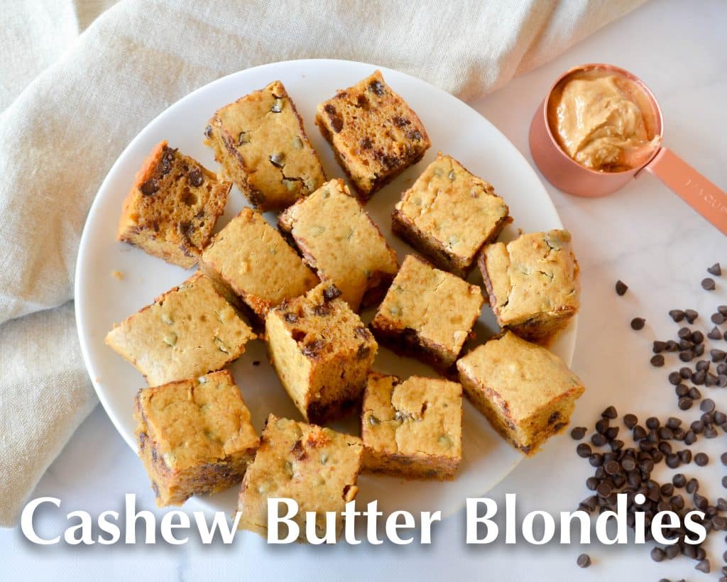 Cashew Butter Blondies 